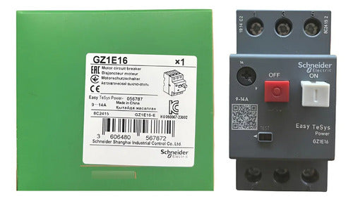Disjuntor Termomagnético 9-14a Gz1e16 Schneider 690v 50-60hz