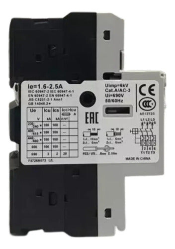 Disjuntor Motor 1,6-2.5a Gps1bsag  GE