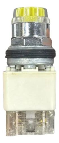 Botão 30mm Metálico 120v 9001k1l38lyyh13 Amarelo Schneider Amarelo 120v