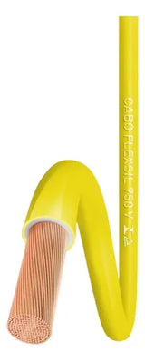 Cabo Flexível Sil Amarelo 1 X 1,5 Mm² 100 Metros Flexsil Amarelo