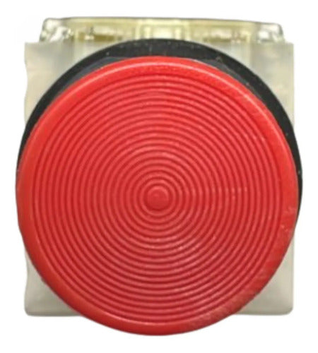 Botão Soco 30mm Metálico Vm 1na+1nf 9001kr24rh13 Schneider Vermelho 250v