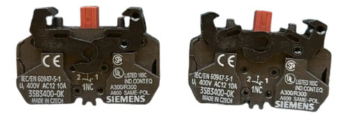 Contato Auxiliar 3vl9800-2ac00 2na+2nf Siemens Não Informado