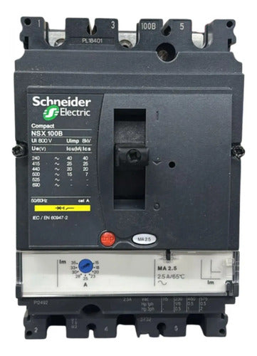 Disjuntor Tripolar 25a Nsx100b-ma25 Schneider