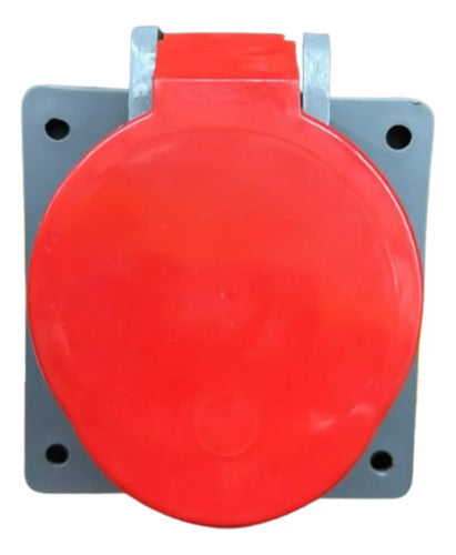 Kit C/ 2 Pçs: Tomada 3p+t 32a 380/440v Vermelho S4246 Steck Vermelho