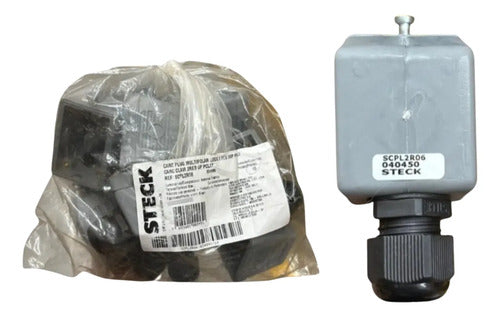 Kit Com 2 Peças: Plug Multipolar Carcaça 6p Scpl2r06 Steck