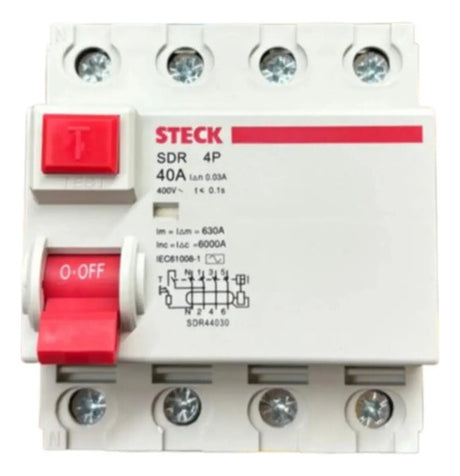 Interruptor Diferencial Sdr44030 4p 40a 30ma Steck