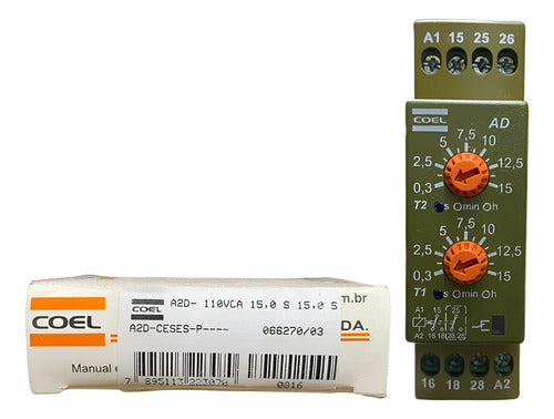 Rele Tempo A2d 15s/15s A2d-ceses 110vca Coel 110vca