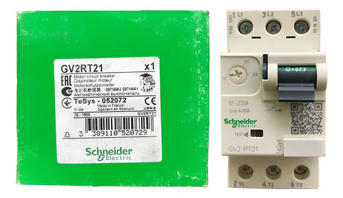 Disjuntor Termomagnetico 17-23a Gv2rt21 Schneider 690v 50-60hz