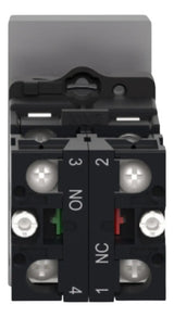 Kit C/ 3: Botão Duplo + Sinal Branco Xa2ew7l3741b5 Schneider Vermelho Verde E Branco 24 Vca Cc