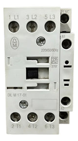 Contator Tripolar Dilm17-01 220v 17a 50/60hz Moeller 24-27vdc