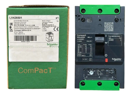 Disjuntor Nsxm 70ka Tm25d 3p Lv426501 Schneider