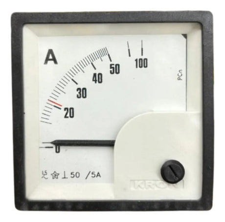 Amperimetro Fm72pc 72x72mm 50/100/5a Travamento Em 21a Kron