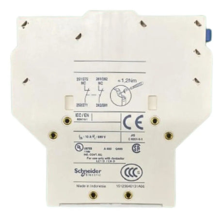 Bloco De Contato 2nf Lateral Lad8n02 Schneider 690v
