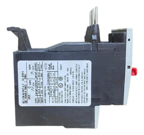 Relé De Sobrecarga Térmico 11-16a 3ru1126-4ab0 Siemens