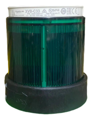 Módulo Luminoso Ø70 Para Xvb Contínuo Verde 250v Xvbc33 Verde 250v