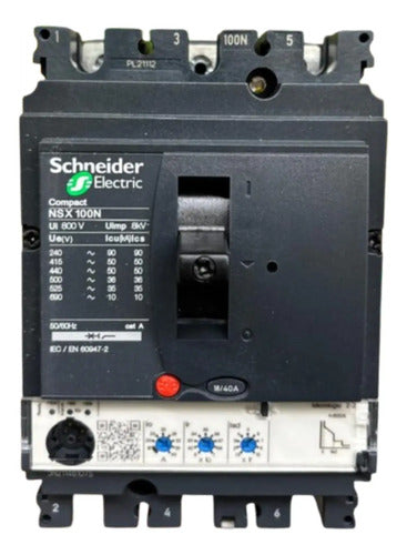 Disjuntor Nsx100n Micrologic 2.2 40a Lv429797 Schneider
