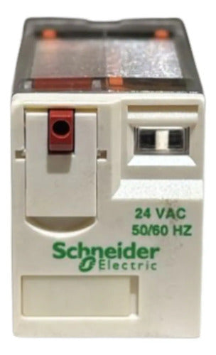 Kit Com 3: Rele Miniatura Led 4c/o 6a Rxm4ab1b7 Schneider 24vca