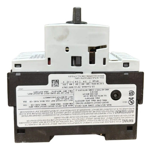 Disjuntor Motor 3rv1021-1ca10 1,8-2,5a Siemens Não Informado 50/60hz