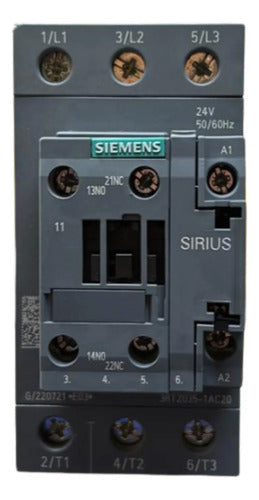 Contator Tripolar 41a 24vca 3rt2035-1ac20 Siemens 24vca