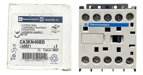 Contator Auxiliar Tesys K 4na 24vcc Ca3kn40bd Telemecanique 24vcc