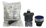 Kit Com 2: Botão Luminoso 1na 220/230vac Xa2ew36m1 Schneider Azul 220vca