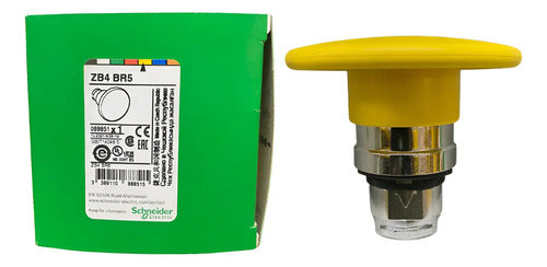 Cabeçote Para Botão Ø22mm Metálico Amarelo Zb4br5 Schneider Amarelo -