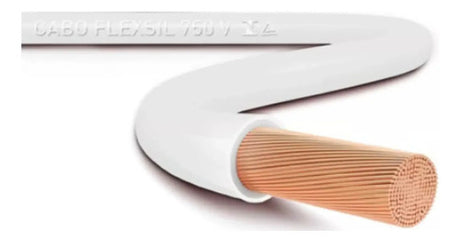 Cabo Flexível Sil Branco 1x1mm² 100 Metros (100m)  Branco