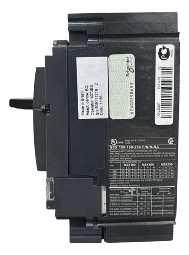 Disjuntor Tripolar 100a Nsx100f-ma100 Lv429740 Schneider