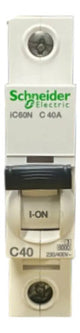 Disjuntor Acti9 Ic60n 1p 40a Curva C A9f74140 Schneider