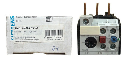 Rele De Sobrecarga 3ua5240-1j 6,3-10a Siemens -