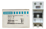 Kit Com 3: Disjuntor Termomagnetico 5sx1220-6 2p 20a Siemens