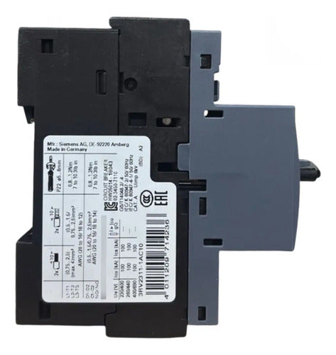 Disjuntor Automático 1,6a 3rv2311-1ac10 Siemens