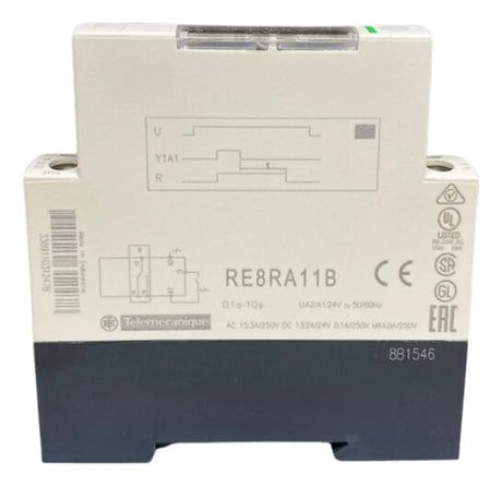 Rele Temporizador Repouso 0,1-10s 24vcc Re8ra11b Schneider 24vcc
