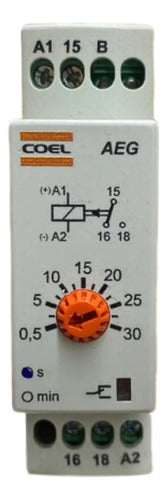 Rele Tempo Aeg 30s Aeg-ffs 12vcc Coel 12vcc
