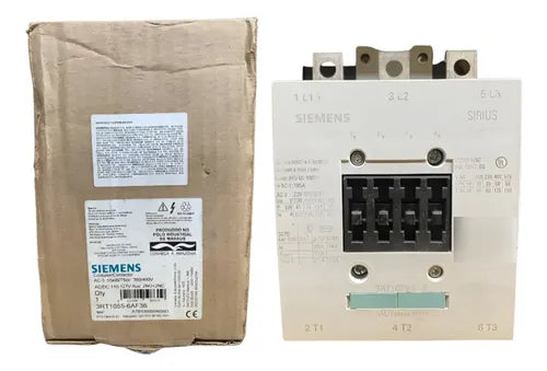 Contator Tripolar 3rt1055-6af36 110/127v 55kw 150a Siemens 110/127v