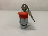 Botao 22mm Metalico Soco Com Chave D40 1 Xb4bs9445