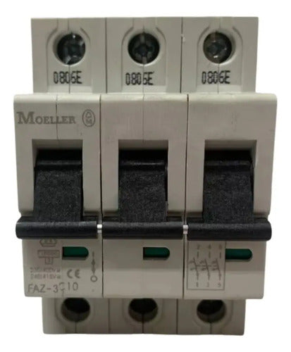 Disjuntor Tripolar 10a 10ka Faz-3-c10 Moeller