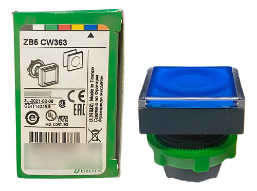 Cabeçote Para Botão Luminoso Zb5cw363 Led Azul Schneider Azul 0