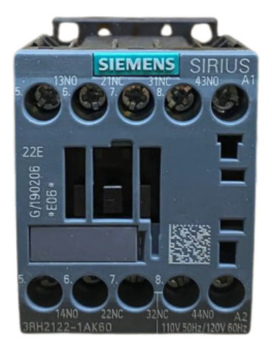 Contator Auxiliar 3rh2122-1ak60 110v  Siemens 127v