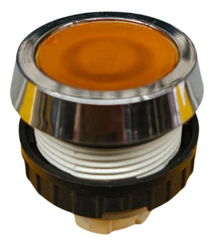 Botão B3/14 30mm Amarelo Cromado Schmersal Amarelo