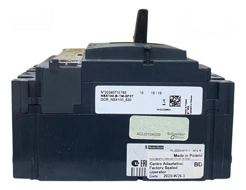 Disjuntor Tripolar 80a Nsx100b-tm80d Lv429551 Schneider