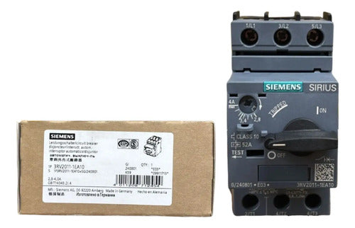 Disjuntor Motor 3rv2011-1ea10 2,8-4,0a Siemens Não Informado 50