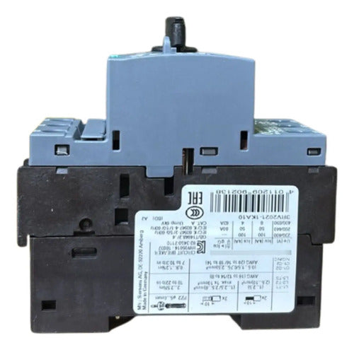 Disjuntor Motor 3rv2021-1ka10 9,0-12,5a Siemens Não Informado 50/60hz