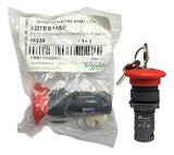 Botao 22mm Plastico Monobloco 1na+1nf Xb7nh25 Schneider Vermelho 0