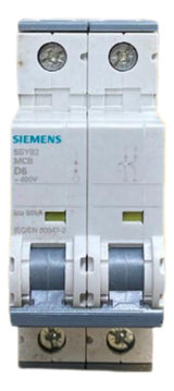 Disjuntor 2p 6a 60ka Curva D 5sy8206-8 Siemens