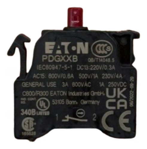 Kit Com 4 Peças: Contato Auxiliar Pdgxxb Eaton 0