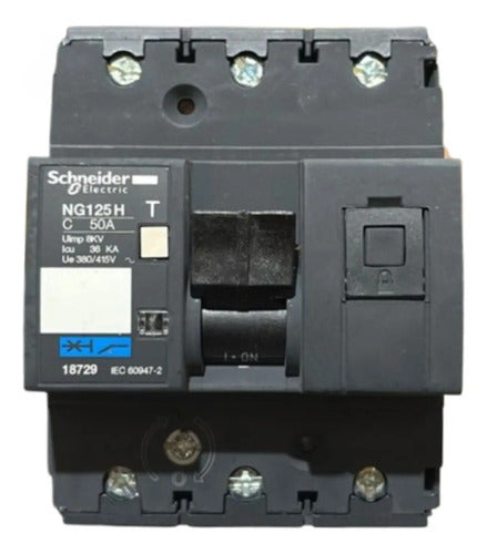 Disjuntor Tripolar Ng125h Curva C 50a 18729 Schneider