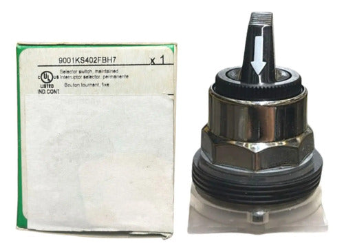 Comutador 30mm Metálico 9001ks402fbh7 3 Posições Schneider Metálico