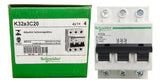 Disjuntor Termomagnetico 3p 20a K32a3c20 Schneider