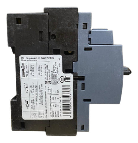 Disjuntor Motor 3rv2411-1fa15 3,5-5a Siemens - 50/60hz